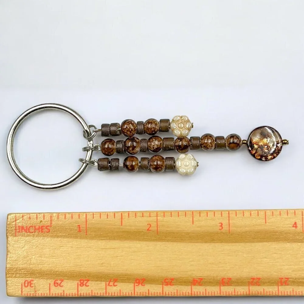 Earthy Harmony Keychain | Handmade